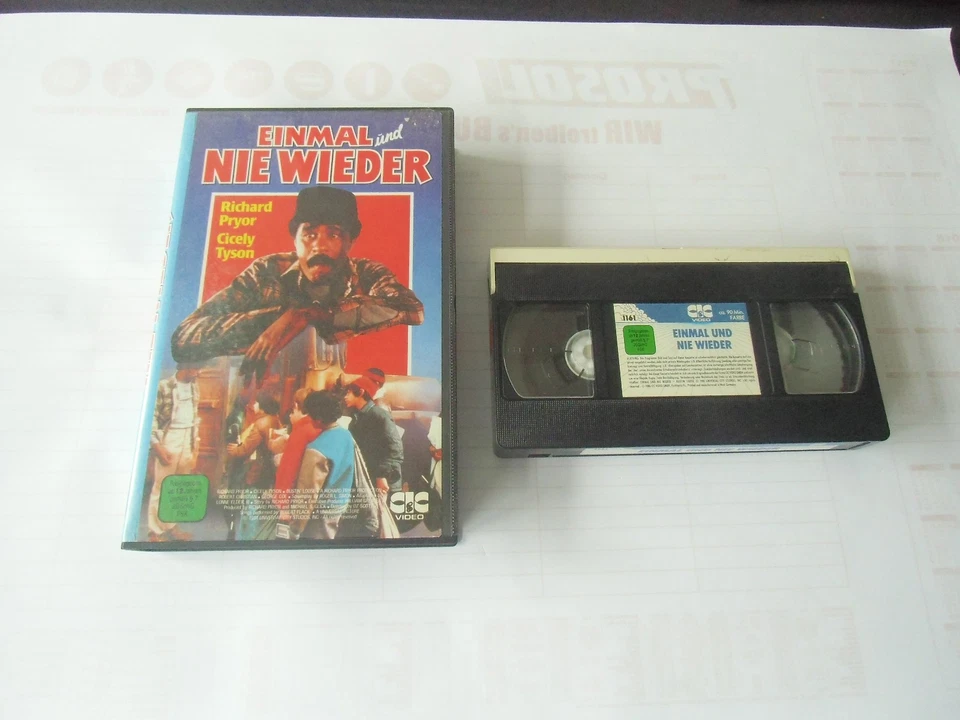 Einmal und nie wieder, Richard Pyror, CIC Erstauflage, VHS Rarität - Bild 1 von 1