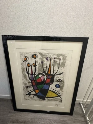 Litografia Joan Miro enorme edição limitada e numerada - Imagem 1 de 4