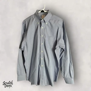 Brooks Brothers Men's Shirt XL Long Sleeve Blue 100 % Cotton Button Down M02 - Picture 1 of 4
