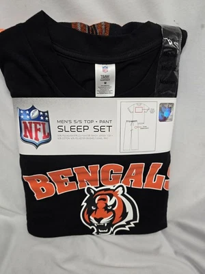 Juego de pijamas a cuadros Lodge para hombre con licencia oficial de la NFL (Browns-Bengals) Foto 1 de 4