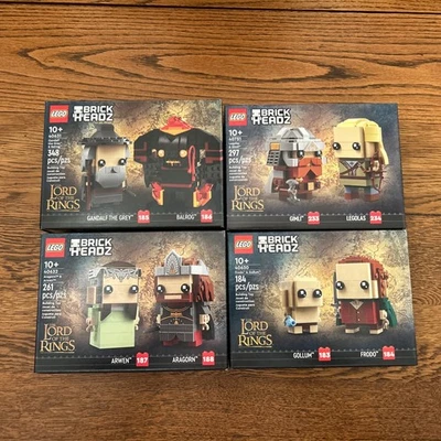 LEGO BrickHeadz Señor de los Anillos 40630 40631 40632 40751 Frodo Gangalf Aragorn Foto 1 de 4