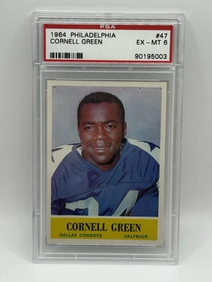 1964 Philadelphia Cowboys #47 Cornell Green PSA 6 - Image 1 of 2