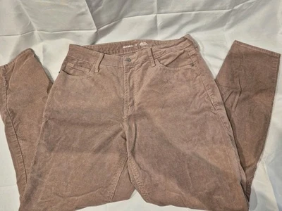 Pantalones de pana Rockstar súper ajustados de tiro alto color caqui tostado talla 12 Old Navy para mujer Foto 1 de 3