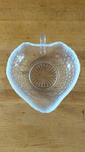 Hobnail Glass Opalescent Candy or Relish Dish with handle. - Picture 1 of 5