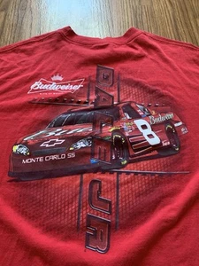 Vintage Dale Jr. Nascar Lee Sport Racing Red T Shirt Men 2xl - Picture 1 of 6