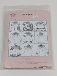 The Bishop Pat Garretson Heirlooms Sewing Pattern Sz 4 5 6  Dress Smocking - Picture 1 of 13