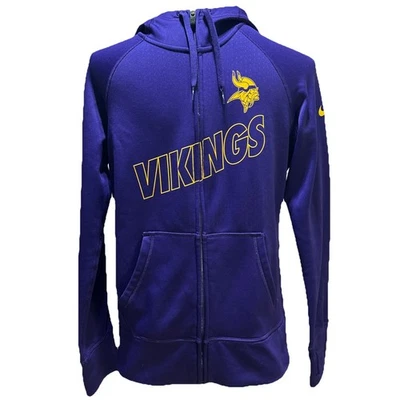 Nike Minnesota Vikings Cremallera Con Capucha Unisex Talla Mediana Púrpura Ajuste Térmico Foto 1 de 4