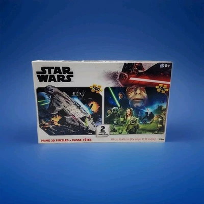 Star Wars Puzzles 500 Pieces Each - Prime 3D Lenticular 2 Puzzle Set - Complete - Image 1 of 2