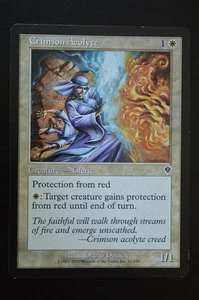 Magic The Gathering MTG CRIMSON ACOLYTE Invasion LP Lightly Played - Picture 1 of 2