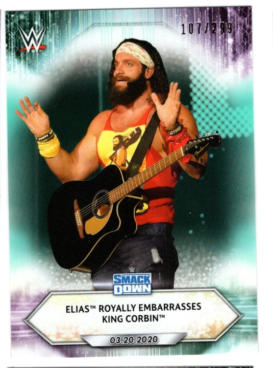 ELIAS 2021 TOPPS WWE AQUA PARALLEL /299 - Image 1 of 1