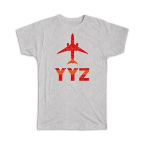 Gift T-Shirt : Canada Toronto Pearson Airport YYZ Travel Airline Pilot AIRPORT - Picture 1 of 12