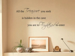 All The Treasure Home Wall Art Quote, Wall Art Sticker, Modern Decal - Picture 1 of 1