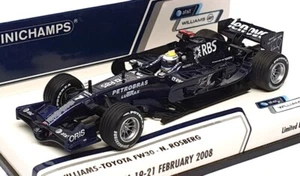 Minichamps 1/43 Scale 400 080207 - F1 Williams Toyota FW30 Test Barcelona 2008 - Picture 1 of 5