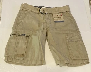 Pantalones cortos de carga Levi's niños stop caqui bronceado cintura ajustable talla 7 reg nuevos con etiquetas - Imagen 1 de 5