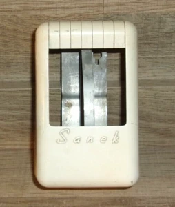 Vintage Antique Barbershop Sanek Neck Strip Holder Plastic Dispenser - Picture 1 of 4