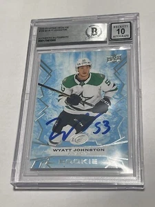 Wyatt Johnston Signed UD Upper Deck ICE Card IP Slabbed Beckett BAS Dallas Stars - Picture 1 of 3