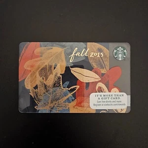 Starbucks Fall 2015 #6111 2015 NEW COLLECTIBLE GIFT CARD ($0) - Picture 1 of 1