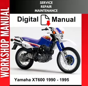 YAMAHA XT600 1990 1991 1992 1993 1994 1995 SERVICE REPAIR SHOP MANUAL - Picture 1 of 1