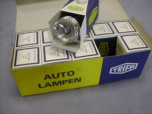 TRIFA Headlight Bulbs Box of 10 P45t 75/75W P451 501 NOS Cycles Auto H4 Base - Picture 1 of 8