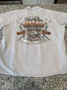 2014 Sandusky Ohio Bike Week Mechanics Shirt 3XL Red Kap - Picture 1 of 5