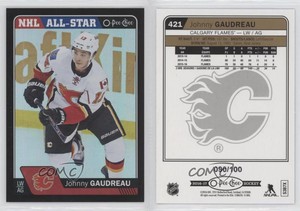 2016-17 O-Pee-Chee Black Rainbow Foil /100 Johnny Gaudreau #421