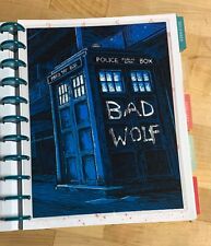 "Dr Who Bad Tardis Wolf" Deska rozdzielcza 4 zastosowania z DUŻYM Happy Planner