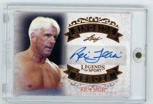 2015 Leaf Legends Of Sport Ric Flair Ringside Heroes Auto - Picture 1 of 2