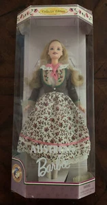 Barbie Vintage 1998 Mattel Dolls of the World Austria Austrian Doll 21553 NIB - Picture 1 of 3