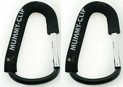KIDDICORP GOLDBUG MUMMY 2 CLIP HOOK WITH NON SLIP FOAM Pram ,Pushchair Large Shopping Bag