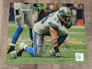 Archivo fotográfico firmado por Kyle Vanden Bosch 8x10 certificado de autenticidad Detroit Lions Cardenales Titanes - Imagen 1 de 1
