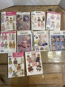 Lot Of 10 Simplicity, Vogue And More Baby Doll Patterns Uncut Vintage - Picture 1 of 11