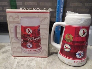 BUDWEISER ST. LOUIS CARDINALS 10 CAMPEONATOS DE LA SERIE MUNDIAL CERVEZA PIEDRA 1926-2006 - Imagen 1 de 5
