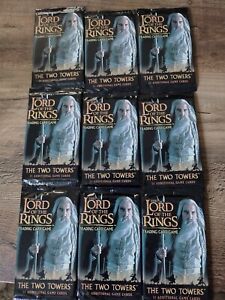 Lord Of The Rings TCG The Two Towers Factory Sealed Booster Pack Lot (10)
