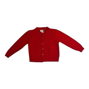 Copper Key 70s Red Vintage Kids Cardigan Sz S - Picture 1 of 3