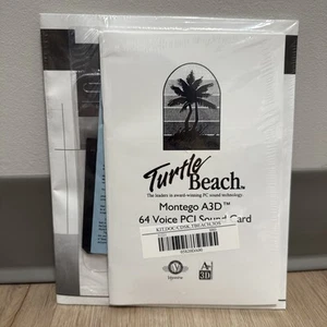 Turtle Beach Montego A3D 64 Voice Soundkarte Handbuch + Disc nur neu versiegelt - Bild 1 von 4
