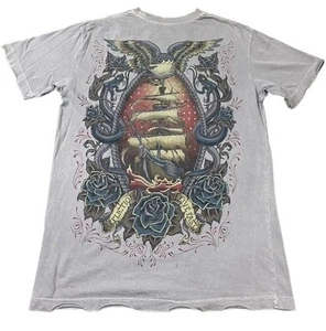 Affliction T-Shirt Herren Small Victory or Death Inked Tattoo Biker Matrose Tee - Bild 1 von 7