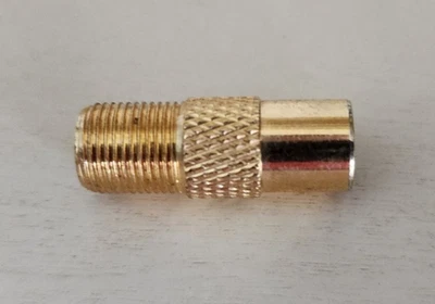 ***PAL Male to F Type Female Jack Adapter Coax TV Radio Antenna Converter*** - Image 1 of 3