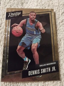 2017-18 Dennis Smith JR Panini Prestige Silver Grabado NBA Tarjeta de Novato RC #9 MAVS - Imagen 1 de 2