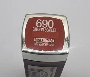 Maybelline New York Color Sensational Lipstick #690 Siren In Scarlet 0.15 oz - Picture 1 of 3