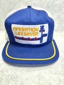 Vintage Operation Lebensretter Schaffner Ingenieure Trucker Mütze Eisenbahn Sicherheit - Bild 1 von 7