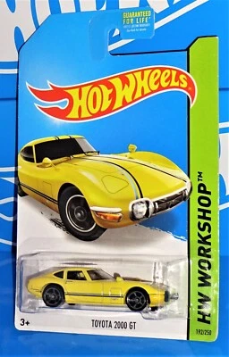Hot Wheels 2014 HW All Stars Series #192 Toyota 2000 GT Yellow w/ MC5s - Image 1 of 2