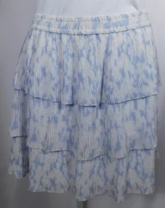 Falda elástica para mujer CLUB MONACO lavanda y blanca en niveles cintura línea A talla 2 - Imagen 1 de 4
