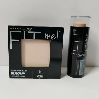 Maybelline New York Fit Me Pressed Powder And Foundation #110 Porcelain Compact  - Image 1 of 4