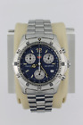 Tag Heuer 2000 Ck1112.ba0311 Blue Mens Watch Professional Silver Chronograph Ss
