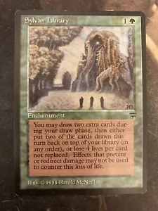 *** LEGENDS Sylvan Library *** NM+ English - Vintage Magic MtG - Picture 1 of 2