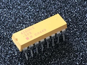 10K DIL 16 PIN RESISTOR NETWORK BOURNS (x1) 4116R-1-103 fcb27.16 - Picture 1 of 1