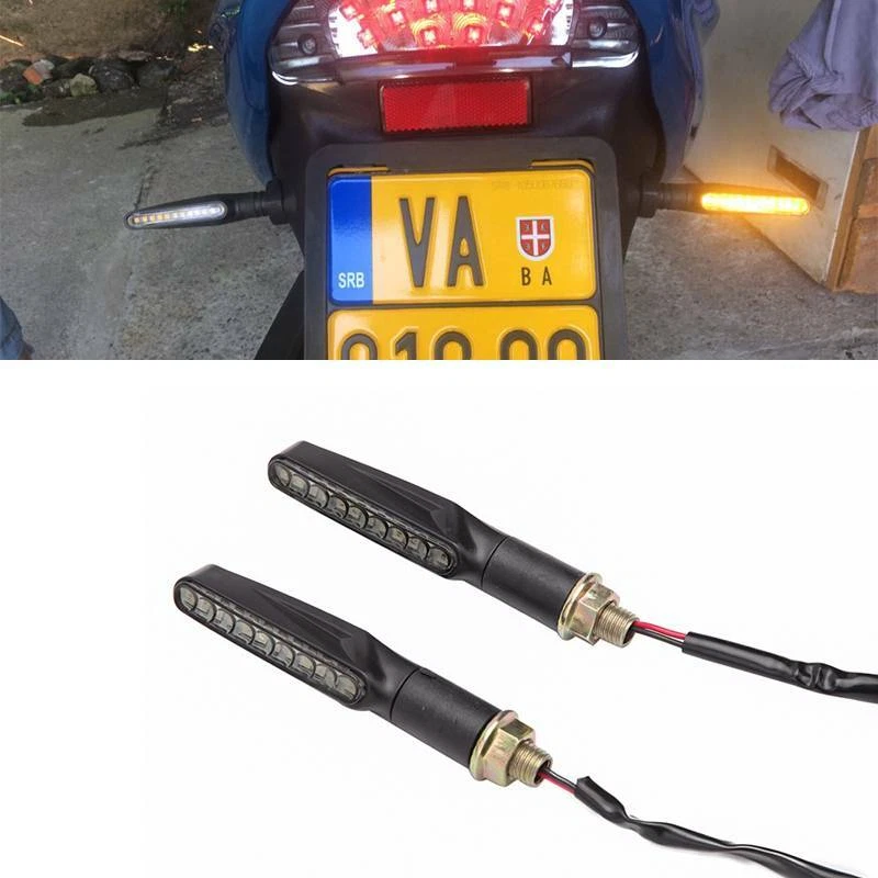 Luces LED de giro ámbar para moto Ducati Monster 695 620 600 Z750 M10 Foto 1 de 4