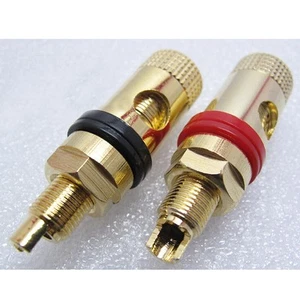 A pair Banana connector socket Goldplated power supply terminal copper for audio - Picture 1 of 4