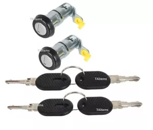SET 2 Door lock cylinder with 4 keys fits for IVECO DAILY 1996-2006 - Picture 1 of 2