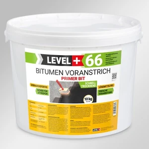 Bitumen Voranstrich Haftgrund 10kg Bitumengrund Grundierung Fundamente LEVEL+66 - Bild 1 von 7
